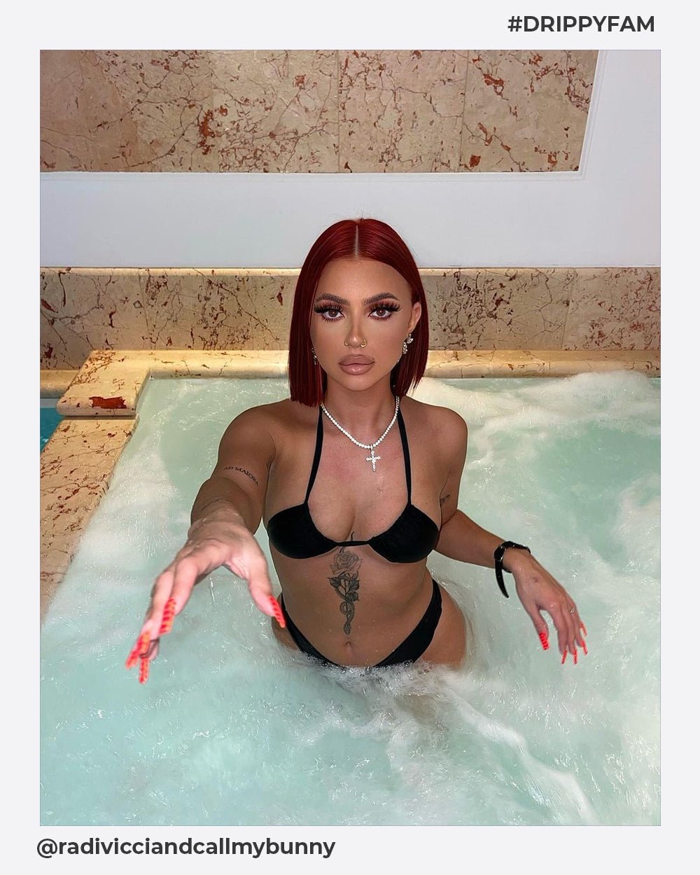 CROSS PIECE. - WHITE GOLD PENDANT - Drippy Amsterdam